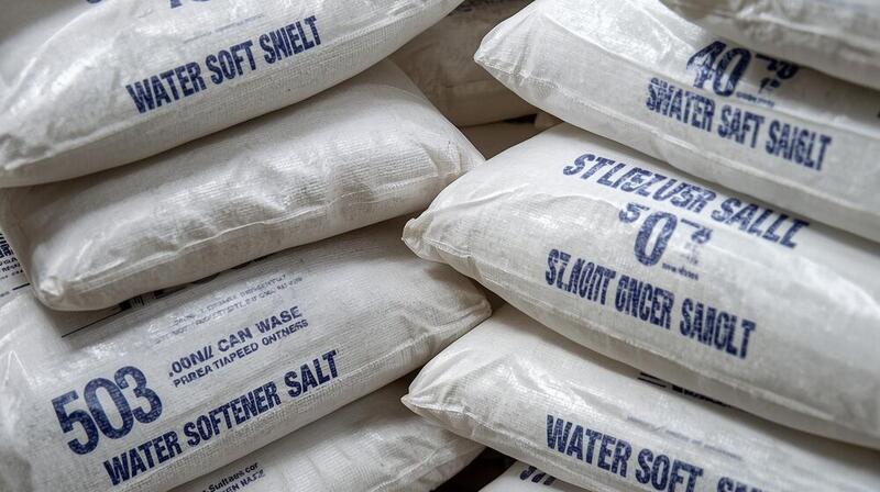 Water softener salt bags